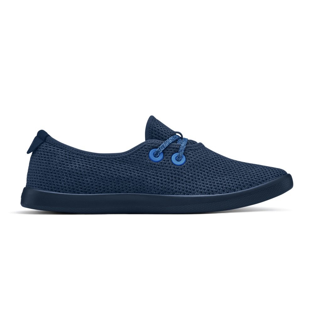 Allbirds Men\'s Boat Shoes Blue - Tree Skippers - 34218ROQY